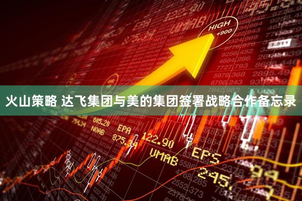 火山策略 达飞集团与美的集团签署战略合作备忘录