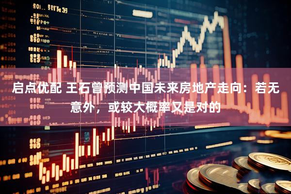 启点优配 王石曾预测中国未来房地产走向：若无意外，或较大概率又是对的