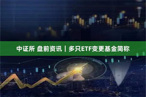 中证所 盘前资讯｜多只ETF变更基金简称
